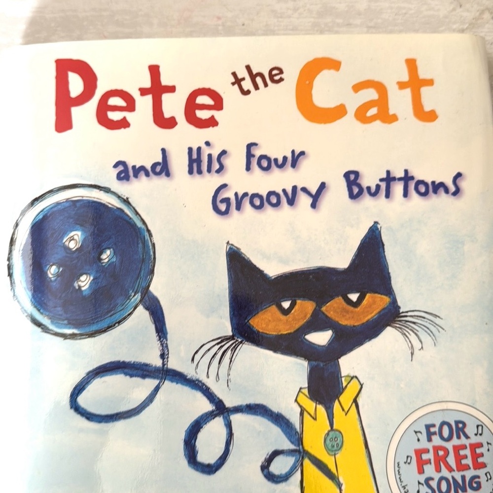 Pete the Cat & His Groovy Buttons Children’s Hardback Book Scholastic Kids NEW - Picture 2 of 4